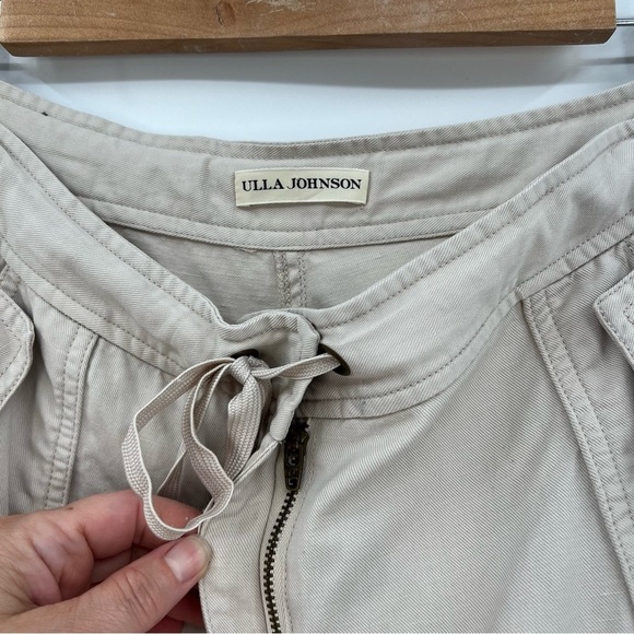 Ulla Johnson Edris Pant Cargo Pant Jogger Zip Ankle Pant in Neutral Size 4 - Picture 6 of 15